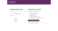 Desktop Screenshot of mycourses.excelsior.edu